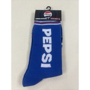 NWT Pepsi Novelty Crew Socks Fits Men's Shoe Size 6-12